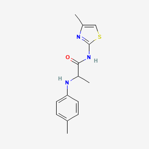 N~2~-(4-methylphenyl)-N~1~-(4-methyl-1,3-thiazol-2-yl)alaninamide