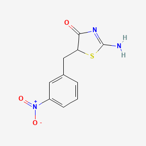 2-imino-5-(3-nitrobenzyl)-1,3-thiazolidin-4-one