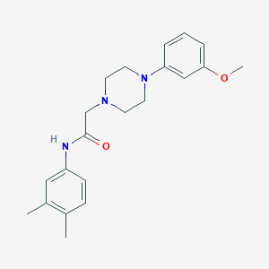 N-(3,4-dimethylphenyl)-2-[4-(3-methoxyphenyl)-1-piperazinyl]acetamide