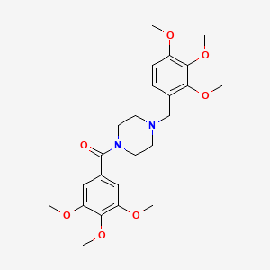 1-(3,4,5-trimethoxybenzoyl)-4-(2,3,4-trimethoxybenzyl)piperazine