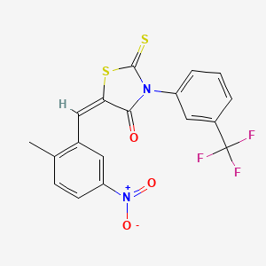 5-(2-methyl-5-nitrobenzylidene)-2-thioxo-3-[3-(trifluoromethyl)phenyl]-1,3-thiazolidin-4-one