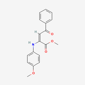 methyl 2-[(4-methoxyphenyl)amino]-4-oxo-4-phenyl-2-butenoate