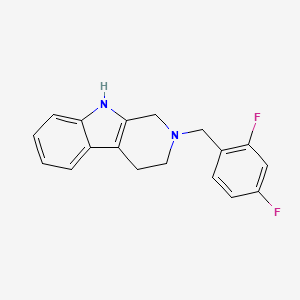 2-(2,4-difluorobenzyl)-2,3,4,9-tetrahydro-1H-beta-carboline