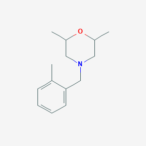 molecular formula C14H21NO B5161615 2,6-dimethyl-4-(2-methylbenzyl)morpholine 