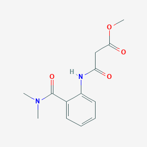 molecular formula C13H16N2O4 B5161618 methyl 3-({2-[(dimethylamino)carbonyl]phenyl}amino)-3-oxopropanoate 