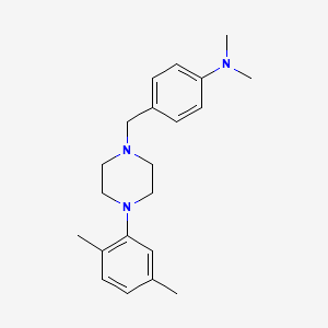 (4-{[4-(2,5-dimethylphenyl)-1-piperazinyl]methyl}phenyl)dimethylamine