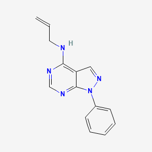 molecular formula C14H13N5 B5161646 N-allyl-1-phenyl-1H-pyrazolo[3,4-d]pyrimidin-4-amine 