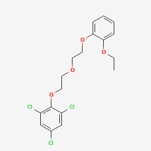 molecular formula C18H19Cl3O4 B5161671 1,3,5-trichloro-2-{2-[2-(2-ethoxyphenoxy)ethoxy]ethoxy}benzene 