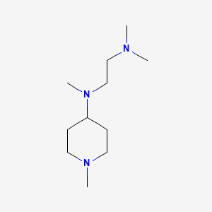 molecular formula C11H25N3 B5161764 N,N,N'-trimethyl-N'-(1-methyl-4-piperidinyl)-1,2-ethanediamine 
