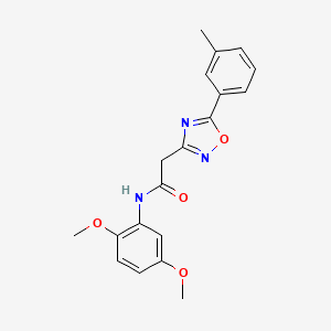 N-(2,5-dimethoxyphenyl)-2-[5-(3-methylphenyl)-1,2,4-oxadiazol-3-yl]acetamide