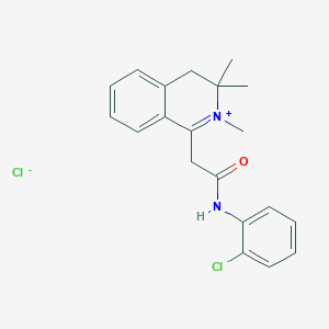 molecular formula C20H22Cl2N2O B5161822 1-{2-[(2-chlorophenyl)amino]-2-oxoethyl}-2,3,3-trimethyl-3,4-dihydroisoquinolinium chloride CAS No. 470471-52-4
