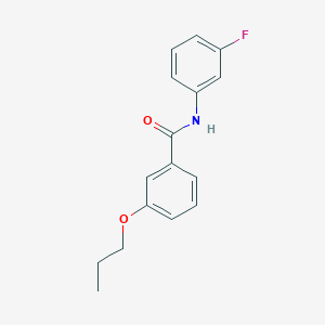 molecular formula C16H16FNO2 B5161884 N-(3-fluorophenyl)-3-propoxybenzamide 