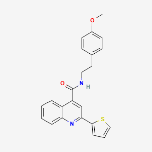 molecular formula C23H20N2O2S B5161892 N-[2-(4-methoxyphenyl)ethyl]-2-(2-thienyl)-4-quinolinecarboxamide 