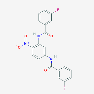 molecular formula C20H13F2N3O4 B5161914 N,N'-(4-nitro-1,3-phenylene)bis(3-fluorobenzamide) 