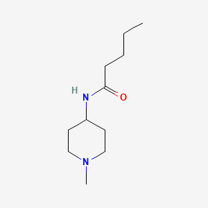 molecular formula C11H22N2O B5161956 N-(1-methyl-4-piperidinyl)pentanamide 