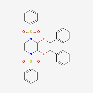 molecular formula C30H30N2O6S2 B5162039 2,3-bis(benzyloxy)-1,4-bis(phenylsulfonyl)piperazine 