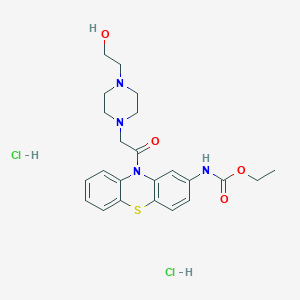 molecular formula C23H30Cl2N4O4S B5162065 ethyl (10-{[4-(2-hydroxyethyl)-1-piperazinyl]acetyl}-10H-phenothiazin-2-yl)carbamate dihydrochloride 