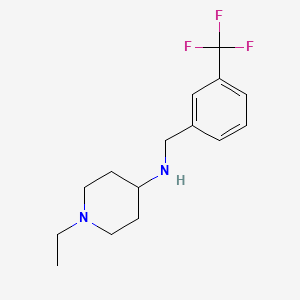 molecular formula C15H21F3N2 B5162078 1-ethyl-N-[3-(trifluoromethyl)benzyl]-4-piperidinamine 