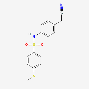 N-[4-(cyanomethyl)phenyl]-4-(methylthio)benzenesulfonamide