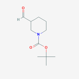 molecular formula C11H19NO3 B051621 叔丁基 3-甲酰基哌啶-1-羧酸酯 CAS No. 118156-93-7