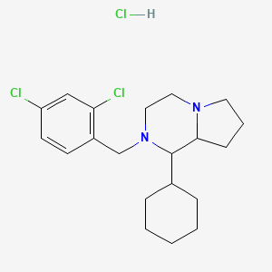 molecular formula C20H29Cl3N2 B5162109 1-cyclohexyl-2-(2,4-dichlorobenzyl)octahydropyrrolo[1,2-a]pyrazine hydrochloride 