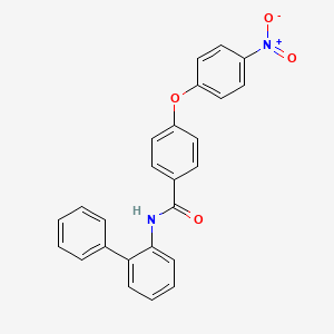 molecular formula C25H18N2O4 B5162126 N-2-biphenylyl-4-(4-nitrophenoxy)benzamide 