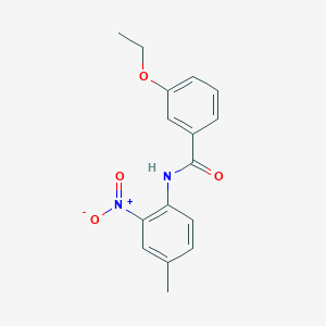 molecular formula C16H16N2O4 B5162132 3-ethoxy-N-(4-methyl-2-nitrophenyl)benzamide 