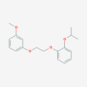 molecular formula C18H22O4 B5162150 1-isopropoxy-2-[2-(3-methoxyphenoxy)ethoxy]benzene 