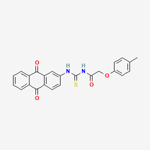 N-{[(9,10-dioxo-9,10-dihydro-2-anthracenyl)amino]carbonothioyl}-2-(4-methylphenoxy)acetamide