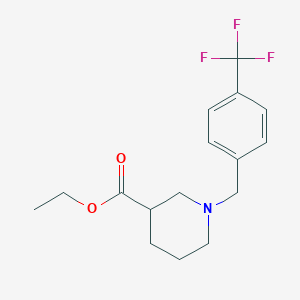 molecular formula C16H20F3NO2 B5162180 ethyl 1-[4-(trifluoromethyl)benzyl]-3-piperidinecarboxylate 