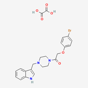 molecular formula C23H24BrN3O6 B5162189 3-({4-[(4-bromophenoxy)acetyl]-1-piperazinyl}methyl)-1H-indole oxalate 