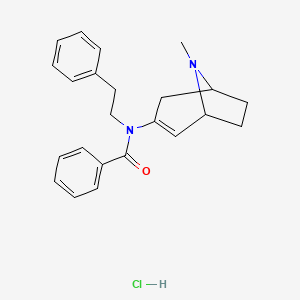molecular formula C23H27ClN2O B5162195 N-(8-methyl-8-azabicyclo[3.2.1]oct-2-en-3-yl)-N-(2-phenylethyl)benzamide hydrochloride 
