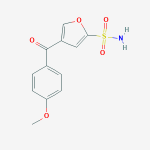 molecular formula C12H11NO5S B051622 4-(4-methoxybenzoyl)furan-2-sulfonamide CAS No. 118993-61-6