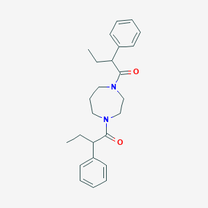 molecular formula C25H32N2O2 B5162203 1,4-bis(2-phenylbutanoyl)-1,4-diazepane 