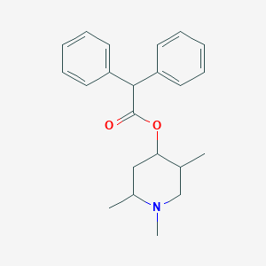 molecular formula C22H27NO2 B5162261 1,2,5-trimethyl-4-piperidinyl diphenylacetate 
