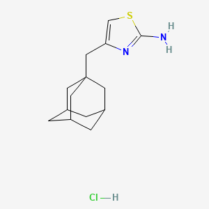 molecular formula C14H21ClN2S B5162306 4-(1-adamantylmethyl)-1,3-thiazol-2-amine hydrochloride 