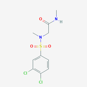 molecular formula C10H12Cl2N2O3S B5162312 N~2~-[(3,4-dichlorophenyl)sulfonyl]-N~1~,N~2~-dimethylglycinamide 
