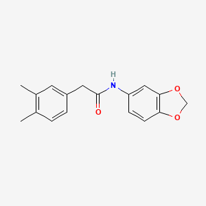 molecular formula C17H17NO3 B5162326 N-1,3-benzodioxol-5-yl-2-(3,4-dimethylphenyl)acetamide 