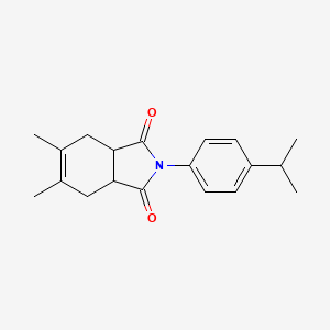 molecular formula C19H23NO2 B5162331 2-(4-isopropylphenyl)-5,6-dimethyl-3a,4,7,7a-tetrahydro-1H-isoindole-1,3(2H)-dione 