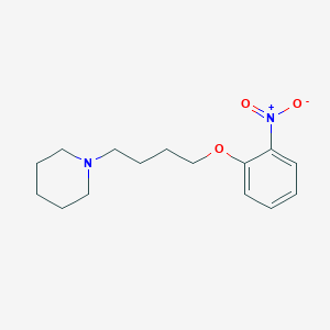 molecular formula C15H22N2O3 B5162374 1-[4-(2-nitrophenoxy)butyl]piperidine 