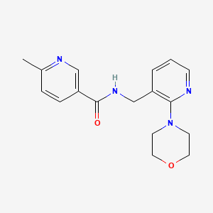 molecular formula C17H20N4O2 B5162464 6-methyl-N-{[2-(4-morpholinyl)-3-pyridinyl]methyl}nicotinamide 