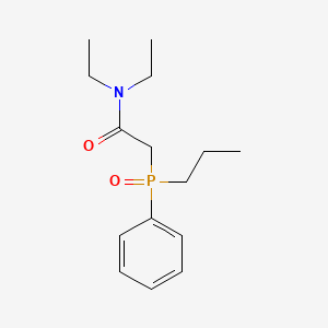 molecular formula C15H24NO2P B5162532 N,N-diethyl-2-[phenyl(propyl)phosphoryl]acetamide 