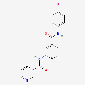 N-(3-{[(4-fluorophenyl)amino]carbonyl}phenyl)nicotinamide