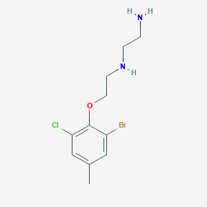 N'-[2-(2-bromo-6-chloro-4-methylphenoxy)ethyl]ethane-1,2-diamine