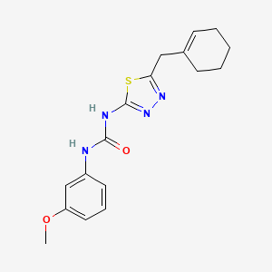 1-[5-(Cyclohex-1-en-1-ylmethyl)-1,3,4-thiadiazol-2-yl]-3-(3-methoxyphenyl)urea