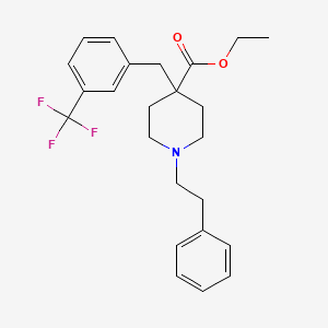 ethyl 1-(2-phenylethyl)-4-[3-(trifluoromethyl)benzyl]-4-piperidinecarboxylate