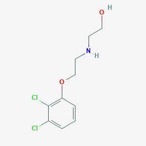 molecular formula C10H13Cl2NO2 B5162585 2-{[2-(2,3-dichlorophenoxy)ethyl]amino}ethanol 