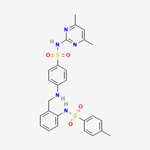 N-(2-{[(4-{[(4,6-dimethyl-2-pyrimidinyl)amino]sulfonyl}phenyl)amino]methyl}phenyl)-4-methylbenzenesulfonamide