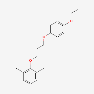 molecular formula C19H24O3 B5162626 2-[3-(4-ethoxyphenoxy)propoxy]-1,3-dimethylbenzene 