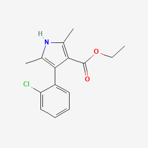 molecular formula C15H16ClNO2 B5162671 ethyl 4-(2-chlorophenyl)-2,5-dimethyl-1H-pyrrole-3-carboxylate 
